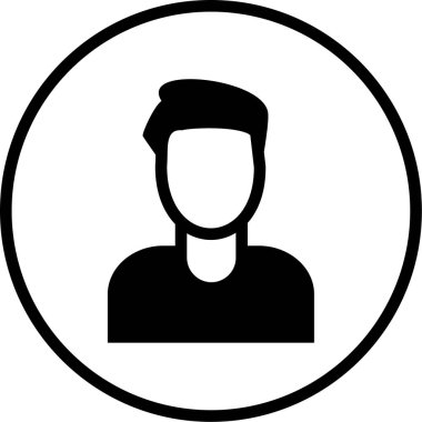 avatar. Web simgesi basit illüstrasyon