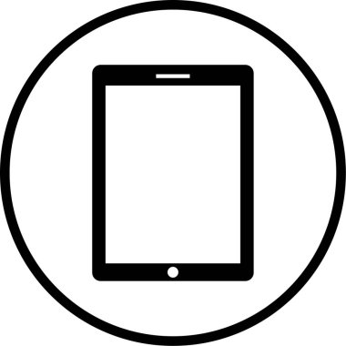 tablet simgesi, vektör illüstrasyonu