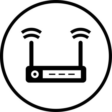 Yönlendirici. Web simgesi basit illüstrasyon