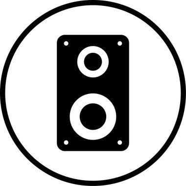 Müzik. Web simgesi basit illüstrasyon