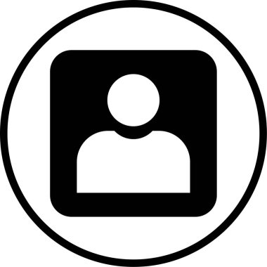 Bir insan simgesinin vektör illüstrasyonu