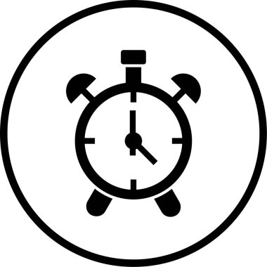 Saat. Web simgesi basit illüstrasyon