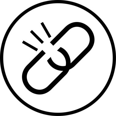 Bağlantı modern simgesinin vektör illüstrasyonu