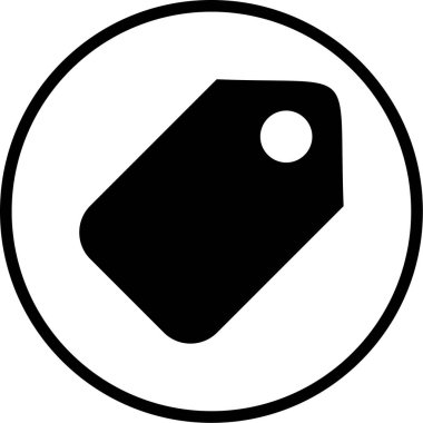 etiket simgesi vektör illüstrasyonu