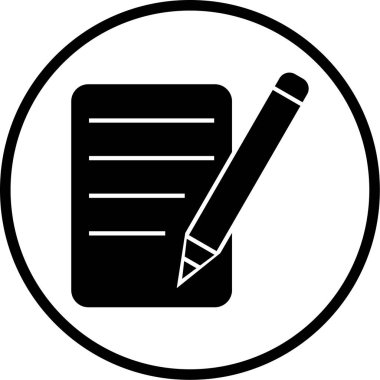 Belge simgesinin vektör illüstrasyonu