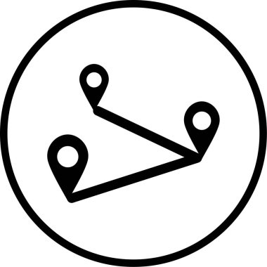 konum. Web simgesi basit illüstrasyon