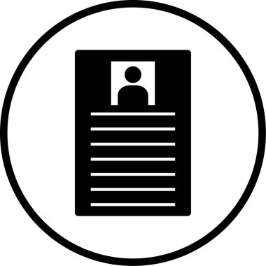 Belge simgesinin vektör illüstrasyonu