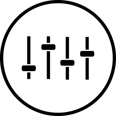 eşitleyici simge vektör illüstrasyonu