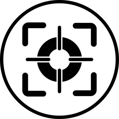 Hedef. Web simgesi basit illüstrasyon