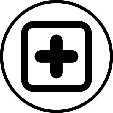 ekle. Web simgesi basit illüstrasyon