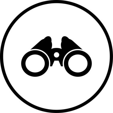 Dürbün. Web simgesi basit illüstrasyon