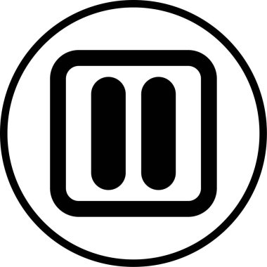 Soyut arka grupta izole edilmiş simgeyi duraklat