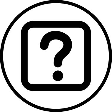 Soru işareti. Web simgesi