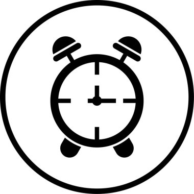 Saat. Web simgesi basit illüstrasyon