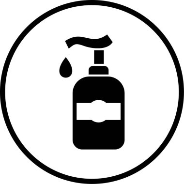 Bir sabun simgesinin vektör illüstrasyonu