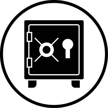 Modern güvenlik simgesinin vektör illüstrasyonu