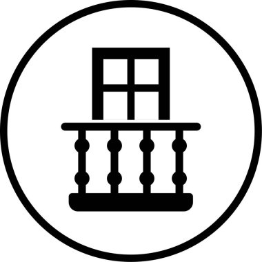 Bina. Web simgesi basit illüstrasyon