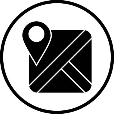 harita pin simgesi, vektör illüstrasyonu