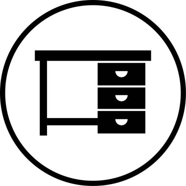 Dolap. Web simgesi basit illüstrasyon