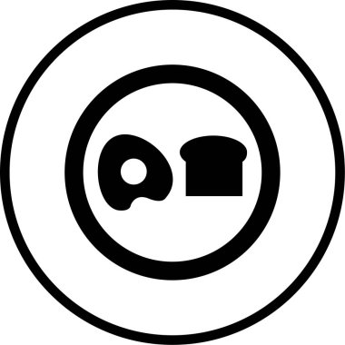 Kişisel ve ticari kullanım için resim simgesi. yiyecek