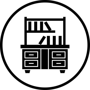 Dolap. Web simgesi basit illüstrasyon