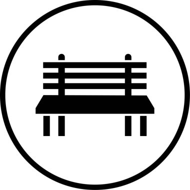 Yedek kulübesi Web simgesi basit illüstrasyon