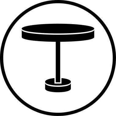 Masa simgesi. vektör illüstrasyonu