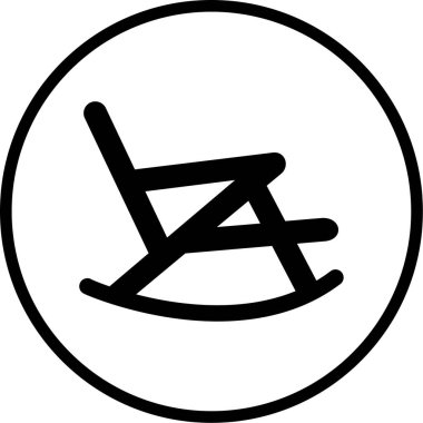 Bir sandalyenin vektör illüstrasyonu