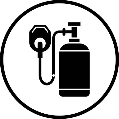 Yakıt pompası simgesi vektör illüstrasyonu