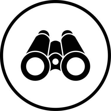 Dürbün. Web simgesi basit illüstrasyon