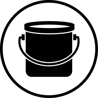 boş kova vektör simgesi 