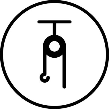 Bir bisiklet simgesinin vektör illüstrasyonu