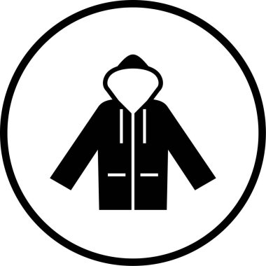 Ceket. Web simgesi basit illüstrasyon