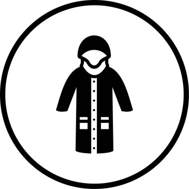 Ceket. Web simgesi basit illüstrasyon