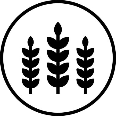 buğday simgesinin vektör illüstrasyonu