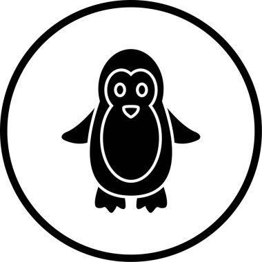 Bir penguen simgesinin gösterimi