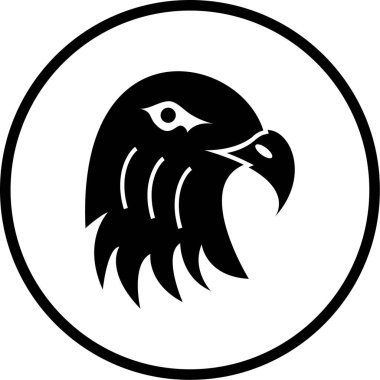 Kartal. Web simgesi basit illüstrasyon