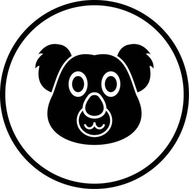 Ayı simgesinin vektör illüstrasyonu