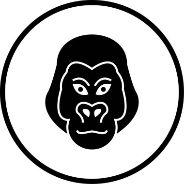 Bir maymunun vektör çizimi