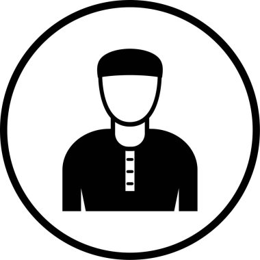 İnsan simgesinin vektör illüstrasyonu