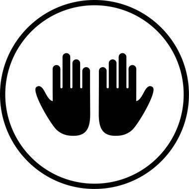 el simgesinin vektör illüstrasyonu