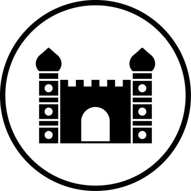 Kiliseye. Web simgesi basit illüstrasyon