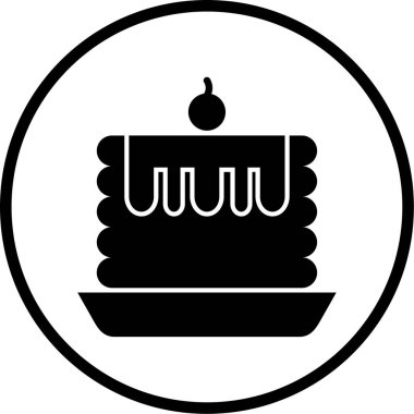 Kek. Web simgesi vektör illüstrasyonu