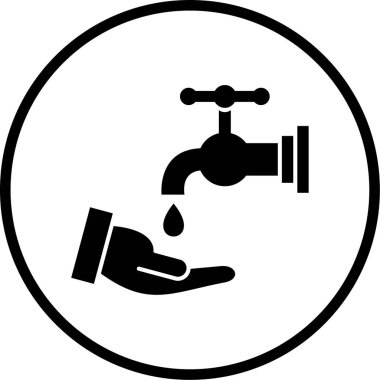 Web tasarımı için su musluğu simgesi