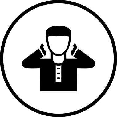 İnsan simgesinin vektör illüstrasyonu