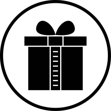 Hediye. Web simgesi basit illüstrasyon