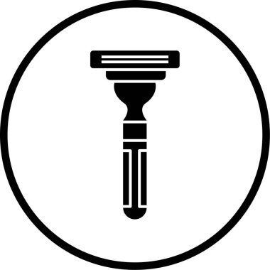 Traş makinesi modern simgesinin vektör illüstrasyonu