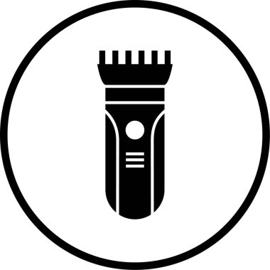 Elektrikli tıraş simgesinin vektör illüstrasyonu