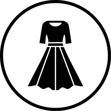 Elbise. Web simgesi basit illüstrasyon