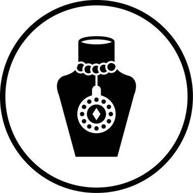 Kolye simgesinin vektör illüstrasyonu